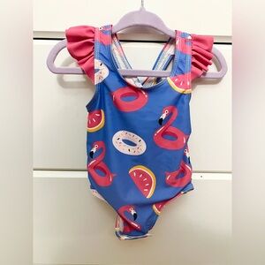 SHEIN Flamingo Swimwear Baby Girl 6-9m Onepiece